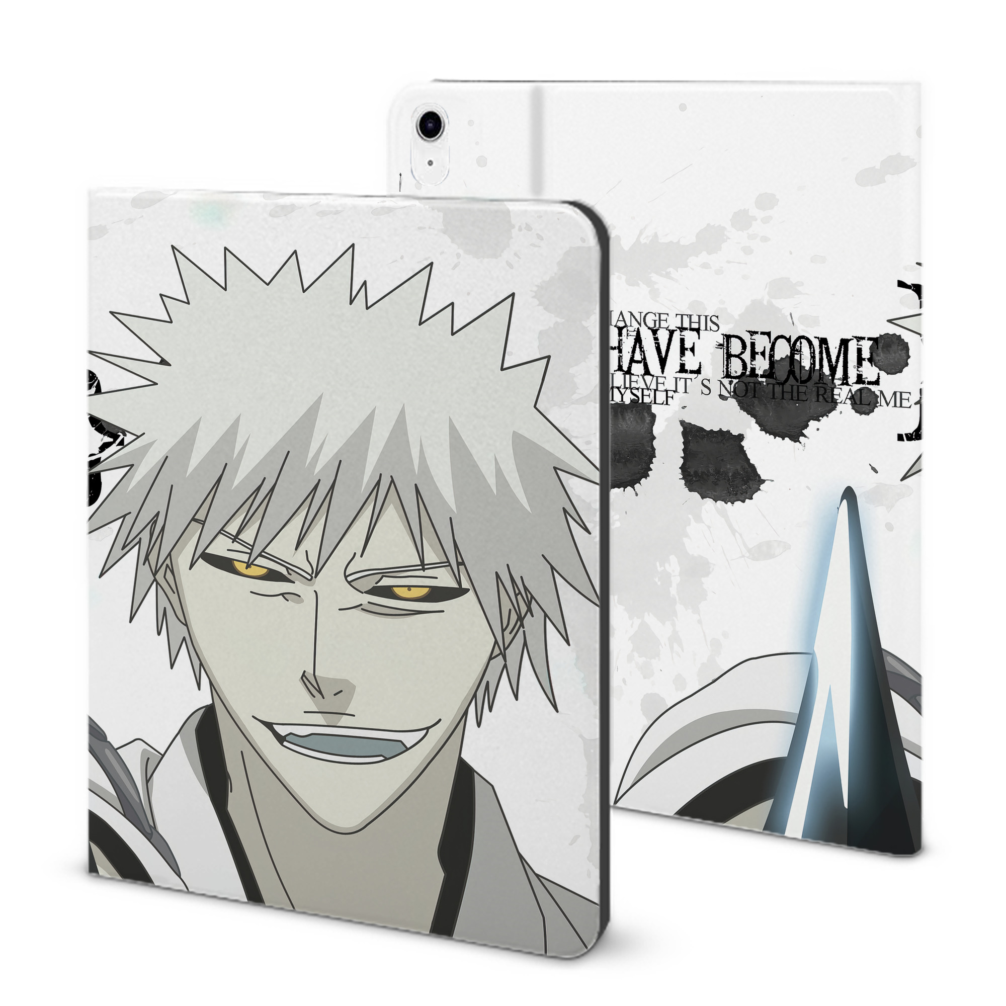 （画像用） ブリーチ BLEACH IPad ケース ブック型 PUレザー TPU 耐衝撃 軽量 薄型 ペン収納なし 全面保護 IPad 各モデル対応